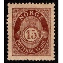 1908 Norge - AFA 71 - Posthorn Suppleringsværdi - Ustemplet.